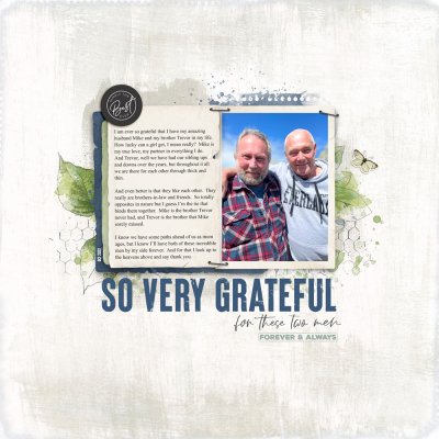 Story Scrapbook Challenge - So Very Grateful