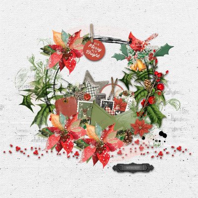 Merry Christmas Wreath