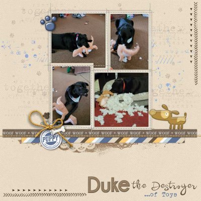 Template Mashup Doggone Cute 0223 (Duke the Destroyer...of Toys)