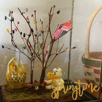 Ad Inspired Easter Egg Tree