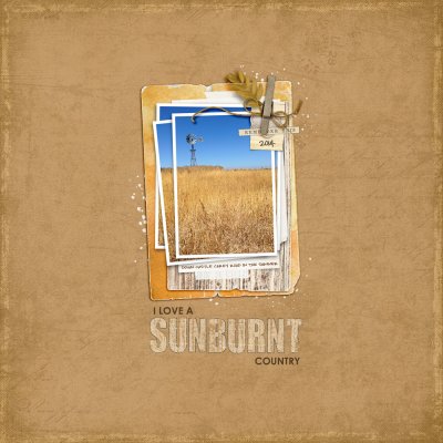 Sunburnt Country (April Scraplift Chain - OKate)
