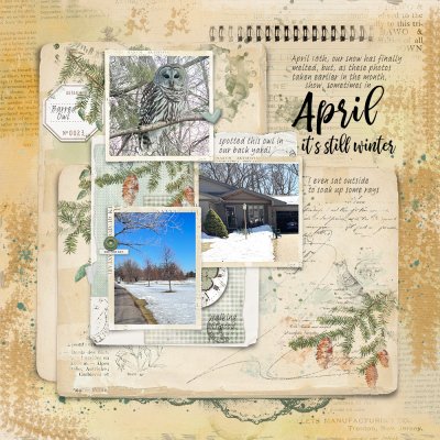 Saturday Scraplift: April Winter Scenes