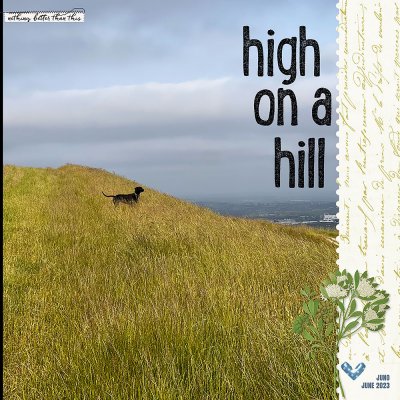high on a hill