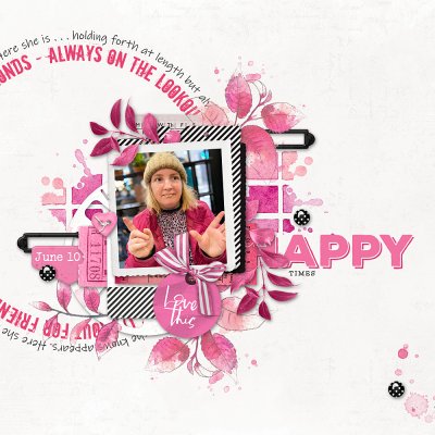 June Scraplift Chain - Happy Times