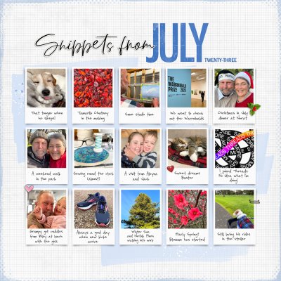 Snippets from July