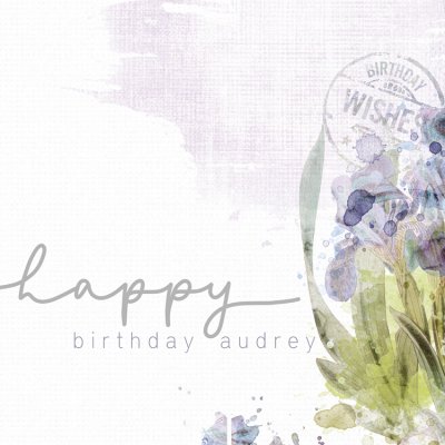 happy birthday audrey