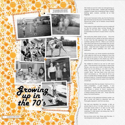 Story Scrapbook Challenge : Back in my day