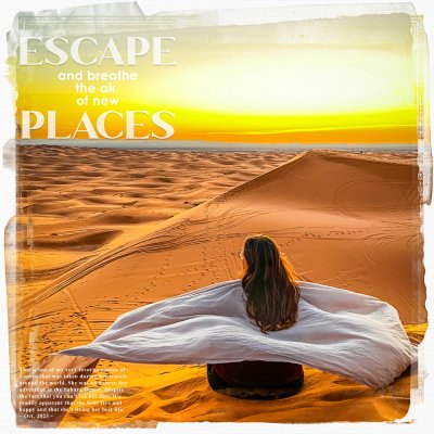 Escape and breathe the air of new places - Sahara Desert