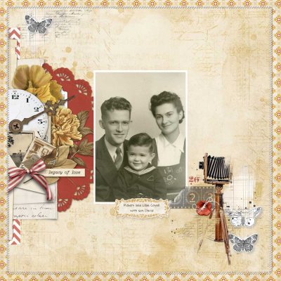 1942 Robert, Lilas, and David