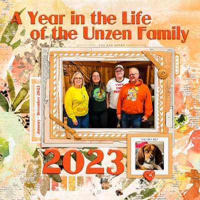 2023 Album Cover - A Year in the Life of the Unzen Family