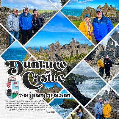 April Ad Inspired Challenge - Dunluce Castle, Northern Ireland