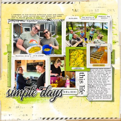 Simple Days - making dandelion jelly