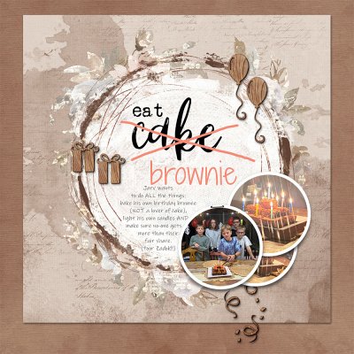 Saturday Scraplift - Brownie