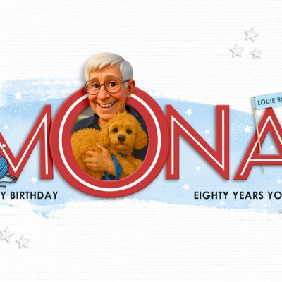 Birthday card for Mona