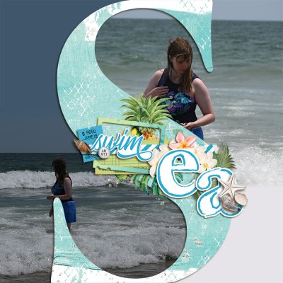 Go Big or Go Home - Layering with Word Art - July 17
