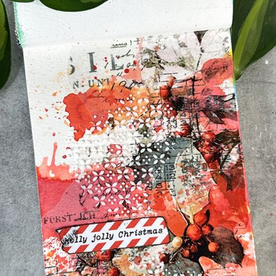 Mixed Media Christmas Journal