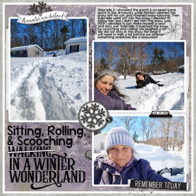 Sitting, Rolling, & Scooching in a Winter Wonderland