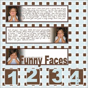 Funny Faces {template challenge}