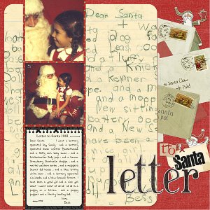 1981 Letter to Santa {template challenge}
