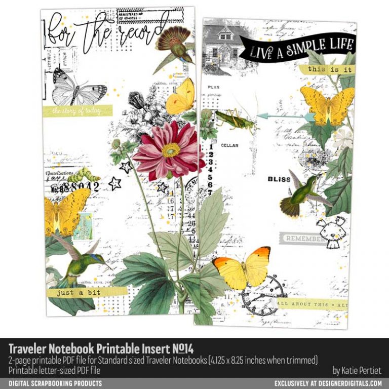 Traveler Notebook Printable Inserts 14 - Katie Pertiet Designs