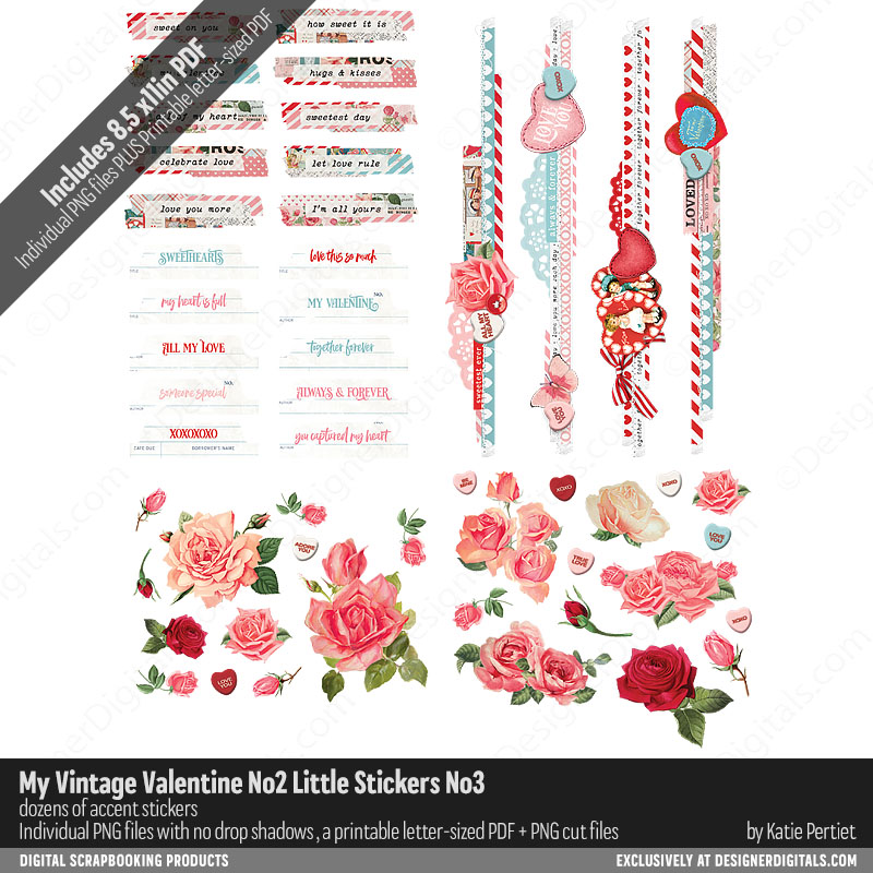 My Vintage Valentine 02 Little Stickers 03 - Katie Pertiet Designs