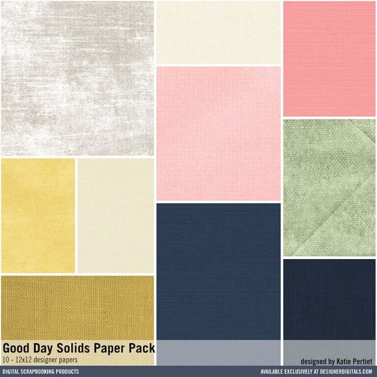 Good Day Solids Paper Pack - Katie Pertiet Designs