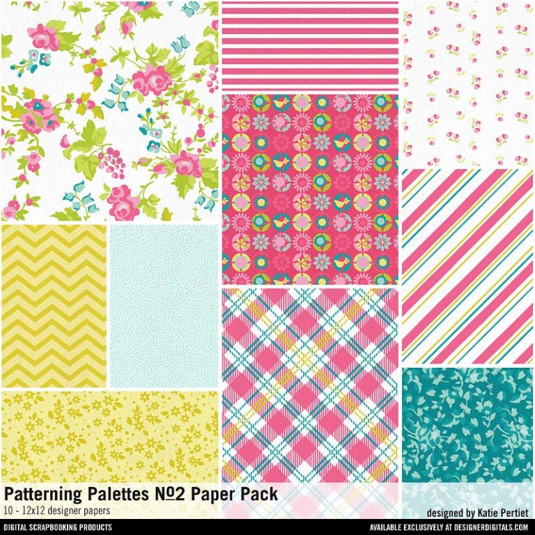 Patterning Palettes 02 Paper Pack Katie Pertiet Designs