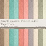 Simple Classics: Traveler Solids Paper Pack - Katie Pertiet Designs