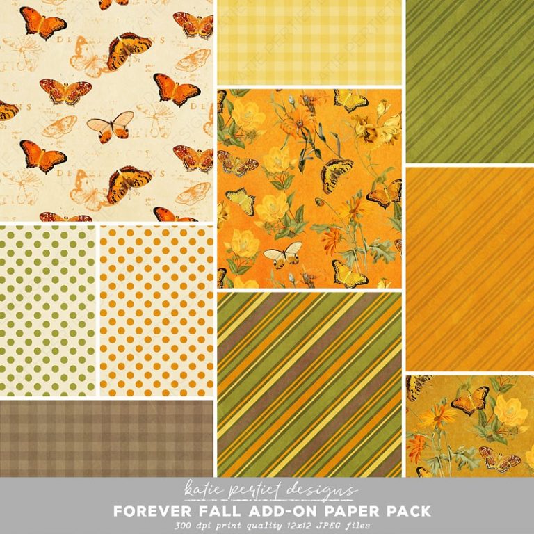 Forever Fall Add-On Paper Pack – Katie Pertiet Designs