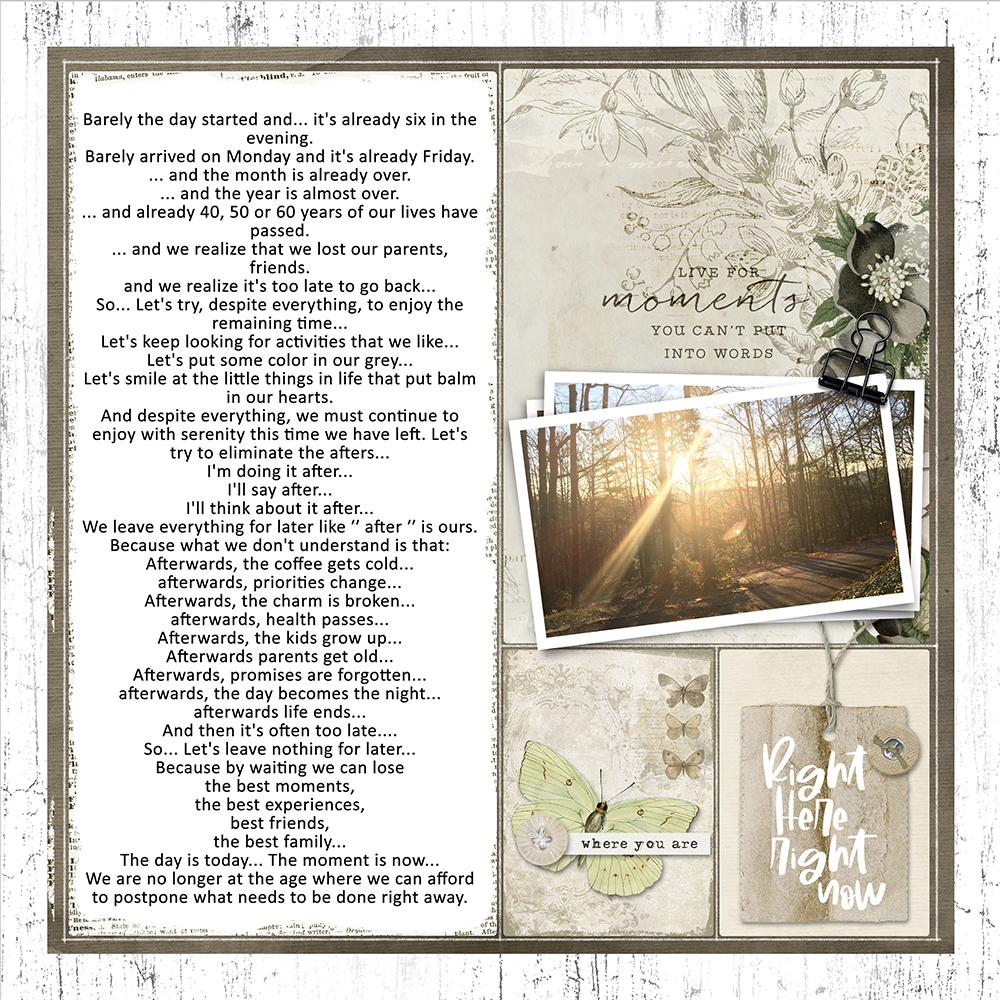 Digital Scrapbook Pack  Scrap Your Story Layered Templates 01 by