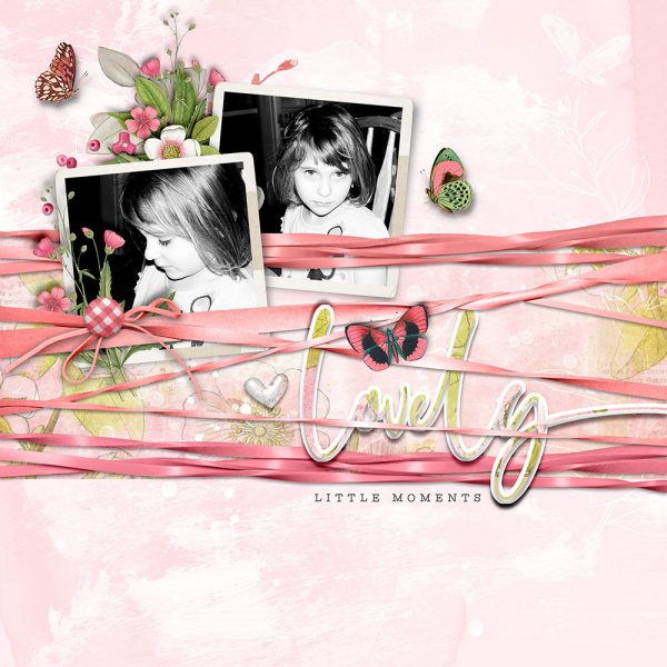 Katie Pertiet Designs Scrapbook Page Layout