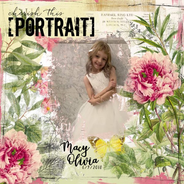 Katie Pertiet Designs Scrapbook Page Layout