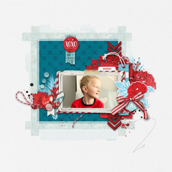 Katie Pertiet Designs Scrapbook Page Layout