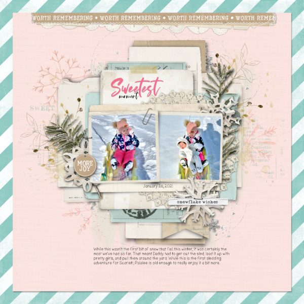 Katie Pertiet Designs Scrapbook Layout