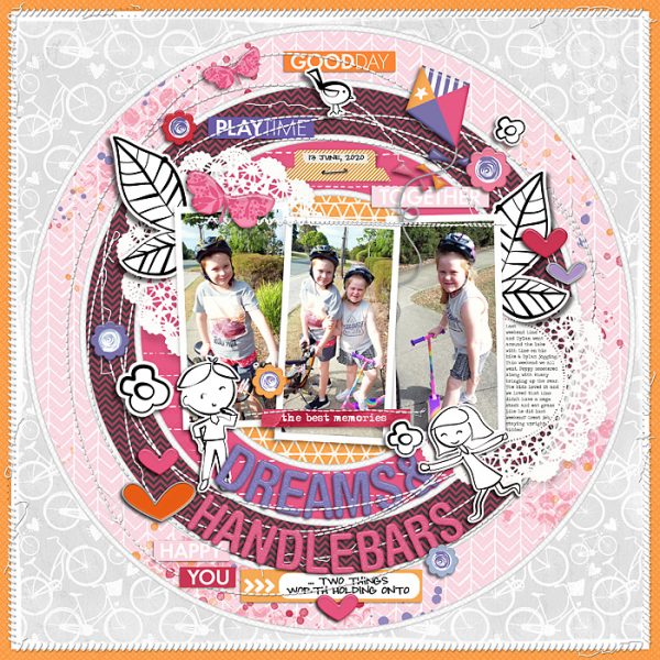 Katie Pertiet Designs Scrapbook Page Layout