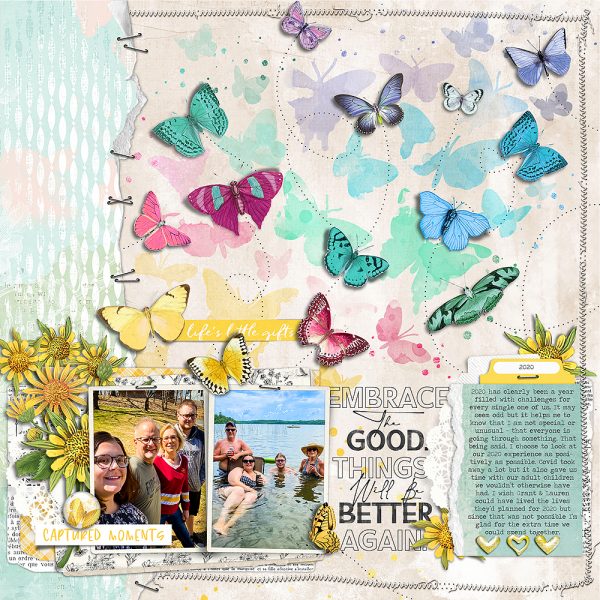 Katie Pertiet Designs Scrapbook Page Layout