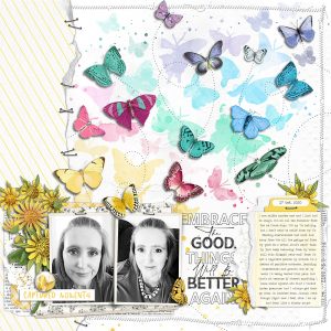 Katie Pertiet Designs Scrapbook Page Layout