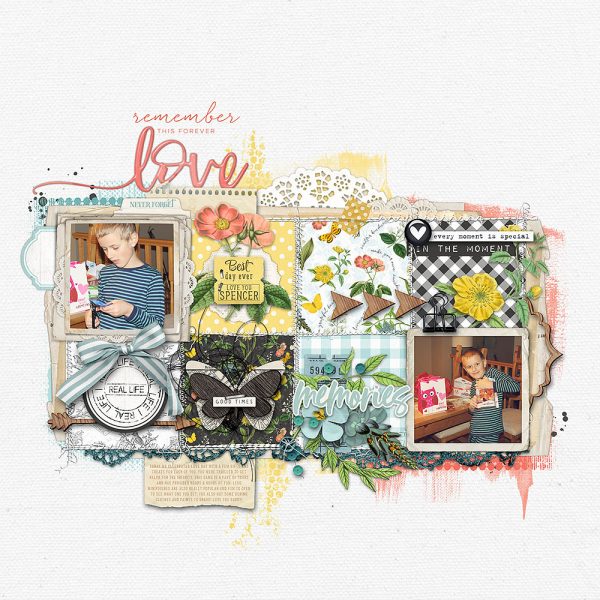 Katie Pertiet Designs Scrapbook Page Layout