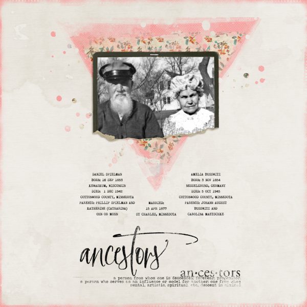 Katie Pertiet Designs Scrapbook Page Layout