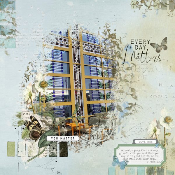 Katie Pertiet Designs Scrapbook Page Layout