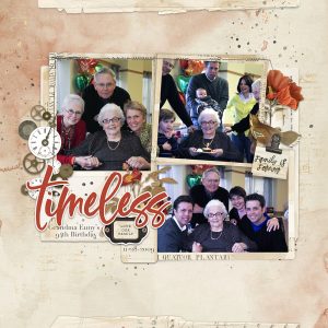 Katie Pertiet Designs Scrapbook Page Layout