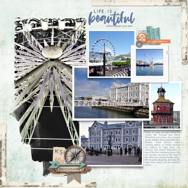 Katie Pertiet Designs Scrapbook Page Layout