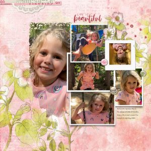 Katie Pertiet Designs Scrapbook Page Layout