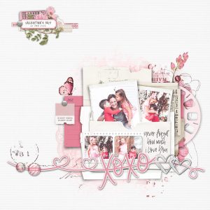 Katie Pertiet Designs Scrapbook Page Layout