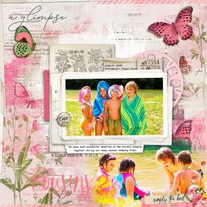 Katie Pertiet Designs Scrapbook Page Layout