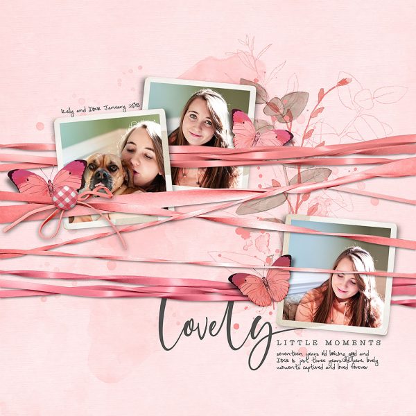 Katie Pertiet Designs Scrapbook Page Layout