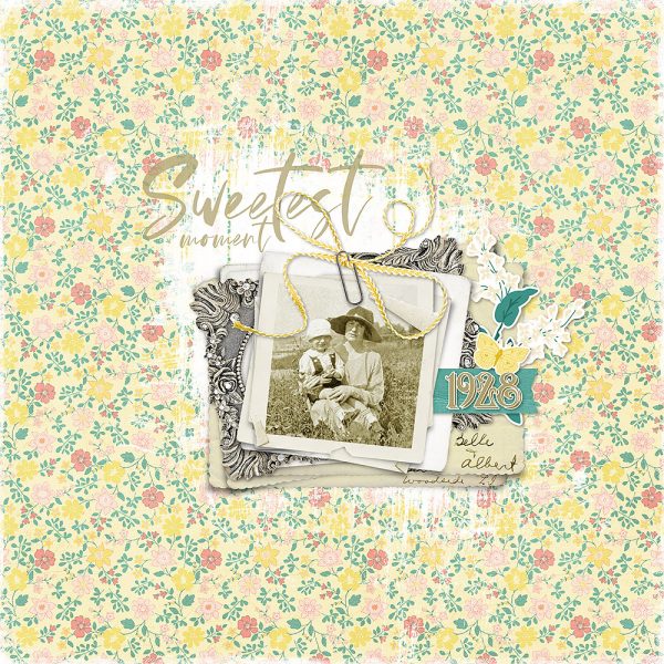 Katie Pertiet Designs Scrapbook Page Layout