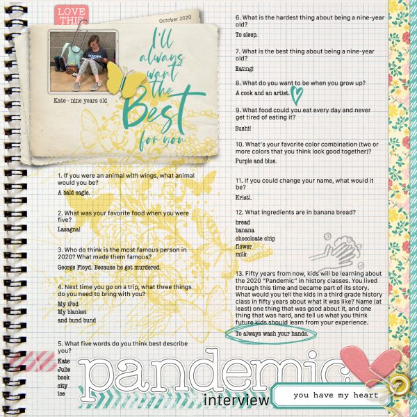 Katie Pertiet Designs Scrapbook Page Layout