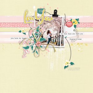 Katie Pertiet Designs Scrapbook Page Layout