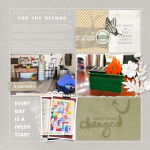 Katie Pertiet Designs Scrapbook Page Layout